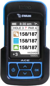 Izzo Swami Ace Handheld Golf GPS Rangefinder – Blue