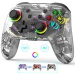 Joso Game Controller for PC/iPad/iPhone/Android, Wireless Gamepad for Switch/PS4/PS3, Cloud Gaming Controller Support Streaming on PS/Xbox/PC Console with Back Button/Turbo/6-Axis Gyro/Dual Motors