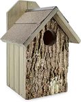 Uncle Dunkels Premium Screech Owl House; Rustic Handmade Owl Nesting Box