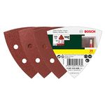 Bosch 25 Delta Sanding Sheets Mixed, 60-240 Grit