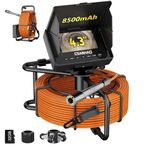 ESANHAO Sewer Camera, 4.3" Sewer Inspection Camera with Light, Drain Pipe Cameras with 5MM Cable & Meter Marker, 23MM Plumbing Industrial Endoscope with 8500mAh Battery, 32GB Card (30M)
