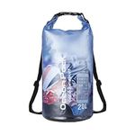 Baikeen Clear Waterproof Dry Bag,Roll Top 10L/20L Floating Waterproof Dry Bags Backpack for Kayaking Swimming Boating Camping