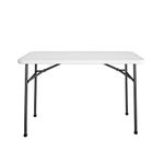 COSCO 4 ft. Straight Folding Utility Table, White