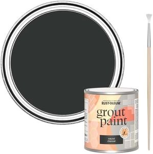 Rust-Oleum Black Ultra-Durable Grout Paint - Natural Charcoal (Black) 250ml