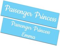 VulgrCo Design Your Own Passenger Princess Custom Vinyl Decal Sticker Letters Initials Monogram Car Window Cup Gift License Plate Personalized Sign DIY