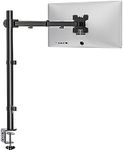 WALI Monitor Arm Mount for Desk, Single Extra Tall VESA Computer Desk Mount, Monitor Bracket Mount Stand Single, up to 32 inch, 22 lbs (M001XL), Black