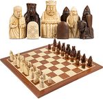 The Isle Of Lewis Large Mahogany Chess Set