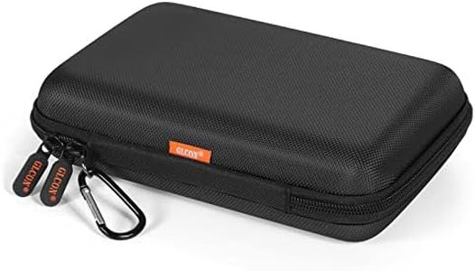 Shockproof Hard Shell Carrying Case for GPS, External Hard Drive, Power Bank, Charger, Cable, Heart Monitor, Cell Phone, Electronic Accessories - Larger Capacity Storage Pouch Travel Bag