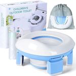 AnnuoYi Portable Potty Training Seat,Toilet Trainer for Boys and Girls with Storage Bag Foldable Travel Potty Chair, Indoor and Outdoor Potty seat for Toddlers, Easy to Clean