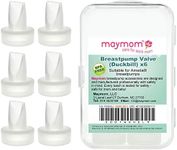 Maymom Pump Valve for Ameda Purely Yours Pumps; 6 Count Duckbills to Replace Ameda Pump Valves; Retail Packaging Factory Sealed; Compatible with Ameda HygieniKit Milk Collection System