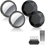 QCOQ Air Tracker Tags-4 Pack Black | Bluetooth Tracker Work with Apple Find My (iOS Only), Smart Tag with Protective Case/Keychain/Lanyard, Item Finder for Luggage/Key/Suitcase, Replaceable Battery