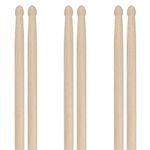 Windspeed 3 Pairs Drum Sticks, 5A Classic Maple Wood Tip Drumsticks for Students and Adult (40cm)