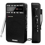 PRUNUS J-166 Portable Radio AM FM, 