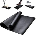 Treadmill Mat Floor Protector, Fitness Equipment and Exercise Mat, Non-slip Shock Resistant Floor Protector Mat for Treadmills, Cycles, Rowers, Cross Trainers and Other Gym Equipment, 180x80cm