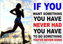 Inspirational Motivational Quote Sign Poster Print Picture(RUNNING (WOMAN) IF YOU WANT SOMETHING) SPORTS,LIFE,BOXING, CYCLING, ATHLETICS, BODYBUILDING, TRIATHLON,BASKETBALL, FOOTBALL, RUGBY, SWIMMING, MARTIAL ARTS ETC ETC