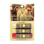 Sun Bum SPF 30 Triple Pack Sunscreen Lip Balm Set, Watermelon, Coconut and Banana flavour, Vegan and Cruelty Free, Broad Spectrum UVA/UVB Lip Care