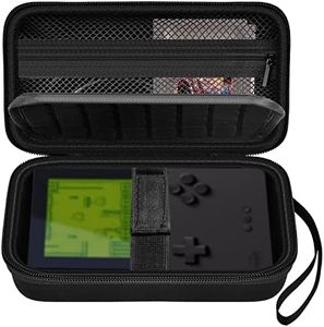 Hard Case Compatible with Analogue Pocket Handheld Game Console, Portable Mini Game Player Storage Bag for Video Games Cards, Charging Cable and Accessories (Box Only)-Black