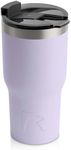 RTIC 20oz Insulated Tumbler Stainless Steel Coffee Travel Mug with Lid, Spill Proof, Hot Beverage and Cold, Portable Thermal Cup for Car, Dusty Lilac