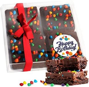 Birthday Gift Basket Chocolate Brownies Food Gift For Men Women Cake Package | Nut Free | Kosher