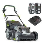 Murray 2x18V (36V) Lithium-Ion 37cm Cordless Lawn Mower IQ18WM37, up to 425 m2, Including 2x 2.5Ah Battery and Dual Charger, 5 Years Warranty