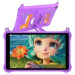 Blackview Tab 5 Kids Tablet 8 inch Tablets Android Tablet for Kids, 5GB+64GB/ 1TB TF, 5580mAh, HD+ IPS Screen Kids Tablets with Parental Control Mode, Bluetooth, WIFI, Kid-Proof Case - Purple