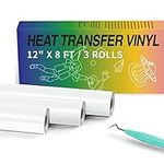 HTVRONT White Heat Transfer Vinyl R