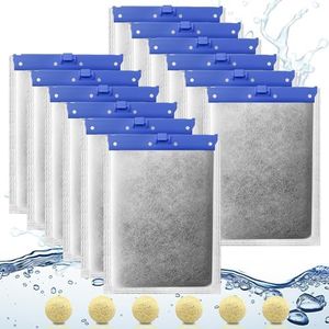 MAIGADO Assembled 12pcs Fish Tank Filter Cartridges for Tetra Whisper Bio-Bag Filter & 6 BioMax, Large Replacement Filter Cartridges for Tetra Whisper Filter & ReptoFilter with More Activated Carbon