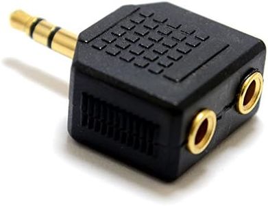 3,5 mm Stéréo Jack Diviseur Adaptateur Jack Fiche vers Double Femelles Plaqués Or