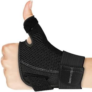 bonmedico Forte Flexible Thumb Brace with Splint, Wrist Wraps for Protection of The Metacarpophalangeal Joint and Thumb Saddle, Ideal for Regenerative Treatment of Thumb Injuries