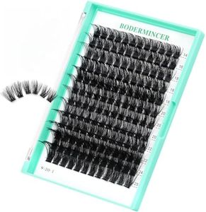 Bodermincer Lash Clusters D Curl Black/Brown/Colored Lashes 10-12-14/12-14-16/16-18-20mm Mixed Lash Clusters Kit For Beginner (M01# 14-25mm Mixed)