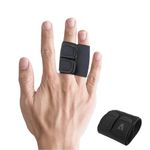 Leosportz Finger Splint for Pain Relief - Reusable Dual Finger Support for Arthritis Pain Relief | Adjustable Finger Brace Trigger Finger Splints Mallet Finger Support Compression (One Size, 2, Count)