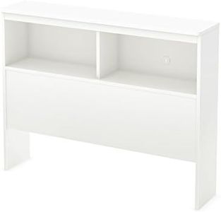 South Shore 100cm Libra Bookcase Headboard, Twin, Pure White