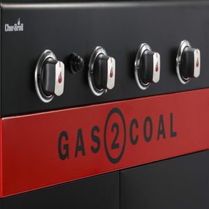 Char-Broil Gas2Coal 440 Hybrid Grill – Gas and Charcoal BBQ