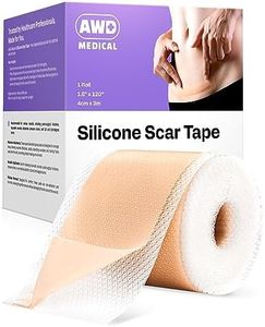 AWD Silicone Scar Sheets for Surgical Scars - Medical Grade Silicone Scar Tape for C Section, Tummy Tuck Tape, Keloid Treatment - Silicone Skin Patches After Surgery Must Haves (1.6" x 120" Roll)