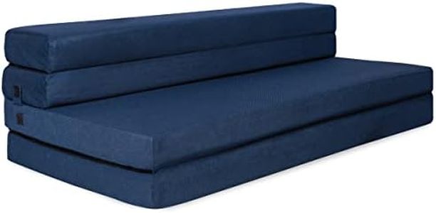 Milliard Tri-Fold Foam Folding Mattress and Sofa Bed for Guests- Queen Size (78"x58"x4.5")