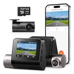 70mai New 2.7K 1944P Ultra Full HD Dash Cam A510 with 64GB SD Card, Front and Rear Dual Car Camera, Smart Dash Cam with Built-in GPS, G-Sensor, ADAS, HDR, Night Vision, APP Control, Max 256GB