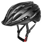 FUNWICT Mtb Mountain & Road Bike Helmet for Adult Men Women, Lightweight Cycle Helmet with Detachable Sun Visor, Adjustable Bicycle Helmet for Cycling (L: 22.4-24 inches, Black Titanium)