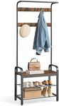 VASAGLE Coat Rack, Hall Tree with S