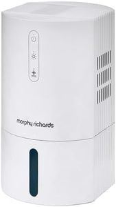 Morphy Richards PureFresh 0.9L Dehumidifier, Compact, Lightweight, Quiet, Ambient Lighting, For Bedrooms, Kitchens, Caravans, Window sills, White, 822000