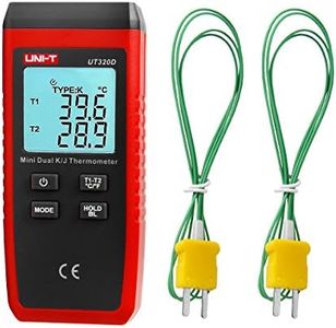 UNI-T UT320D Doble Canal K/J Termómetro de Termopar Digital Medidor de Temperatura Industrial Profesional con retroiluminación LCD