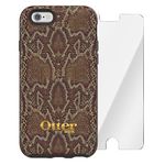 OtterBox Strada Series Bundle Wooded Serpent Case with Alpha Glass Screen Protector for Apple iPhone 6/6S