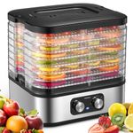 Reemix - 8 Trays Electric Food Dehydrator, Compact Dehydrators for Food and Mints, Fruits, Vegetables, 400W Dehydrated Dryer with Temperature Control, 8 Trays