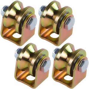 Skelang Pack of 4 Roues for 33 mm Portail Coulissant Roues with V-Rain Rounce, Power D'Allée, Capacity of Charge 125 kg per Roulette