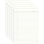 Lakeer A4 Single Side Ruled Paper - 140 GSM Thick Paper, Pack of 50 Sheets | Ideal for Projects, Assignments, Practicals, and Homework (Ivory)