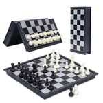 Niwlix Chess Board Set Magnetic Travel Folding Board Games Portable Gifts for Kids and Adult, Magnetic Travel Chess Set, Folding Chess Board, Educational Board Game Set