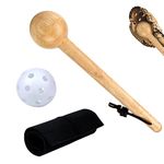 Baseball Glove Mallet Set, 3pcs Wooden Shaping Hammer Glove Shaping Mallet Baseball Glove Mitt Shaper Softball Glove Wrap Baseball Glove Mallet Kit for Teenagers Adults