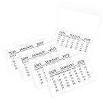 Mini Calendar Tabs White Month to View Tear Off Pads 2025 Calendar Personal Organisers Workplace Home Room Office School (20)