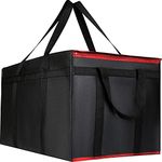 musbus Black Red Insulated Food Delivery Bag Cooler Bags Keep Food Warm Catering Therma for doordash Catering Cooler Bags Keep Food Warm Catering Therma for doordash Catering Shopper hot XXXL