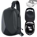 ZYBER Hard Carrying Case for Meta Quest 3/Quest 2 Quest Pro, Black Backpack Travel Case for Oculus Quest 2 Accessories, Pico 4，PSVR2