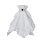 Apricot Lamb Arctic Stuffed Animals Soft Security Blanket White Polar Bear Infant Nursery Character Blanket Luxury Snuggler Plush(White Polar Bear, 14 Inches)